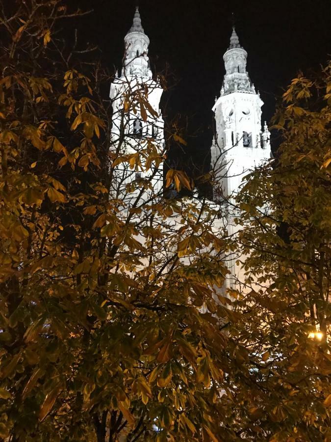 Apto Con Vistas A La Catedral Y Aire Acondicionado Logroño Extérieur photo